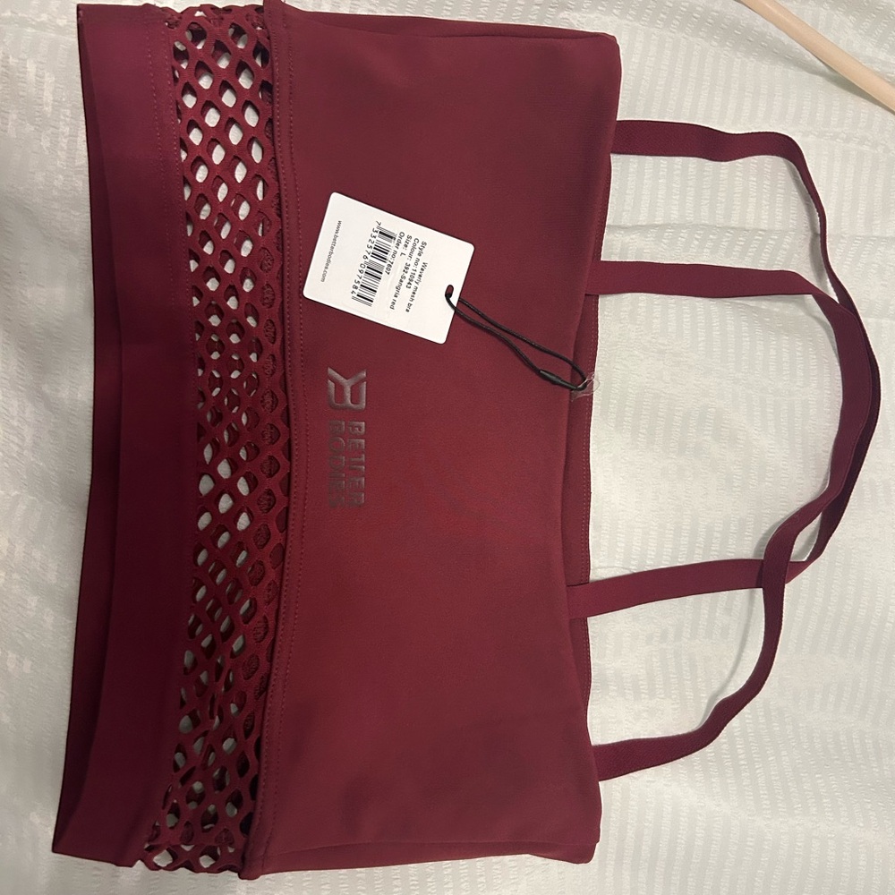 BETTER BODIES Burgundy sports bra